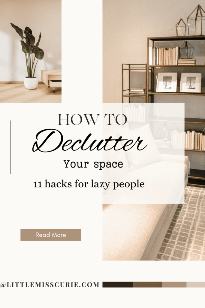 decluttering your space pin